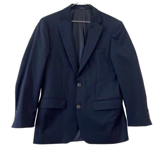 Joseph & Feiss Gold Blazer Jacket Mens 35 Short Wool Blue Classic Fit Sport Coat - Picture 1 of 11